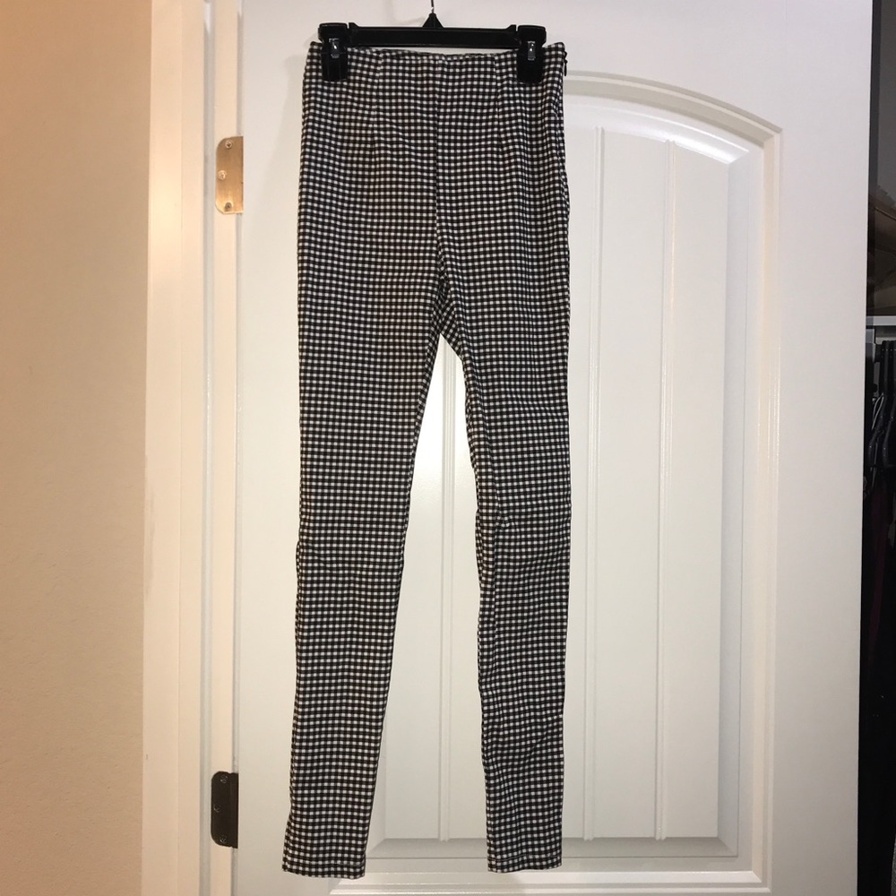 Checkered work pants